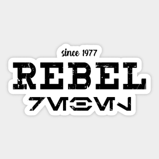 REBEL Streetwear BLACK Sticker